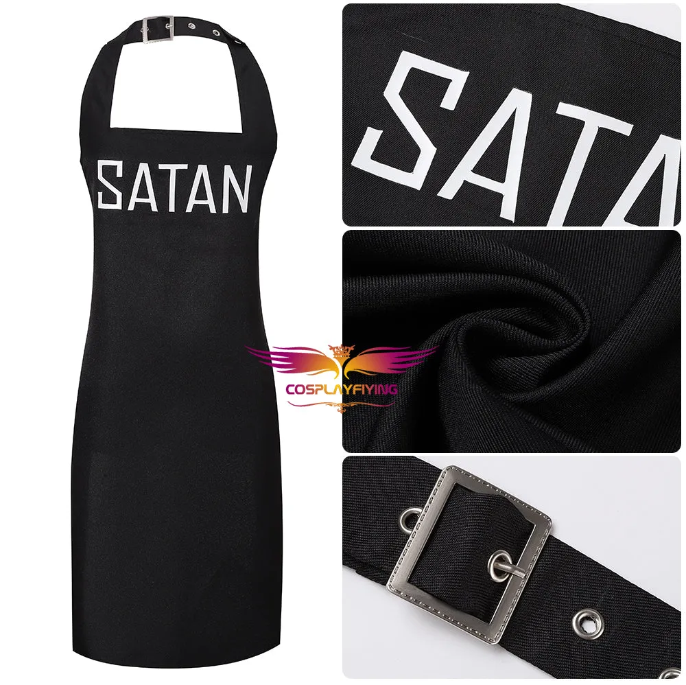 Game Helltaker Satan Apron Cosplay Costume Halloween Carnival Party