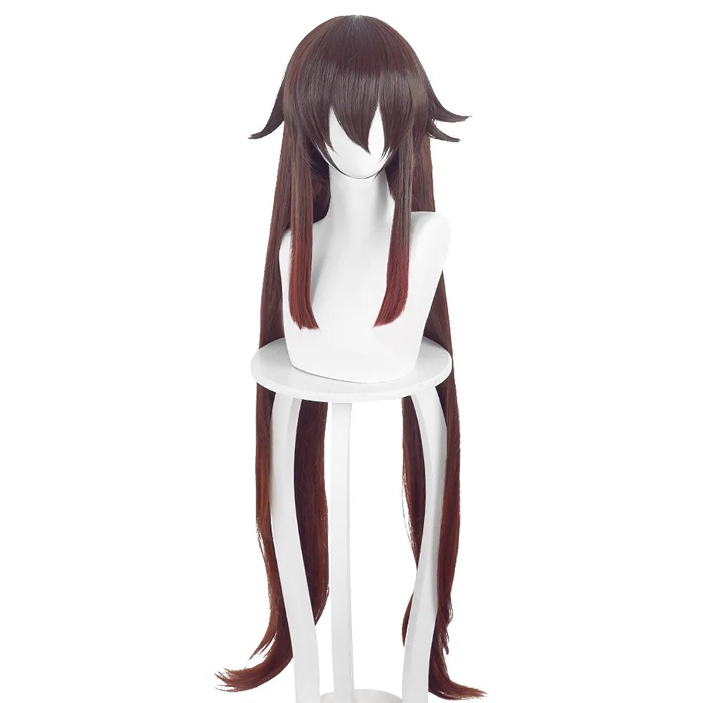 Genshin Impact HuTao Heat Resistant Synthetic Hair Carnival Halloween Party Props Cosplay Wig