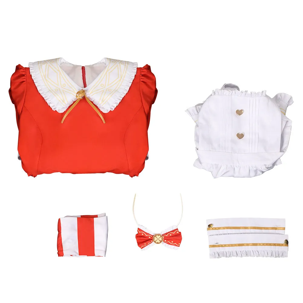 Genshin Impact KLEE Alice in Wonderland Alice Cosplay Costume Dress Outfits Halloween Carnival Suit