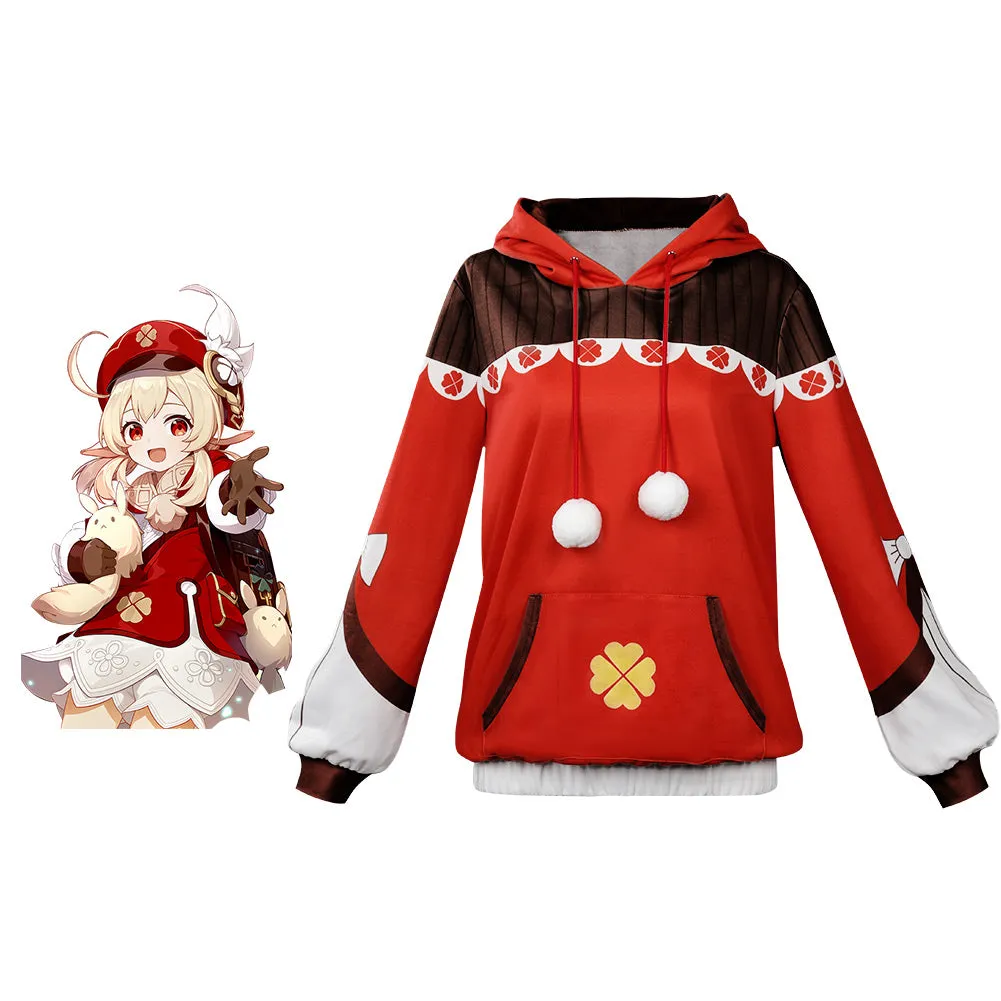 Genshin Impact KLEE Original Hoodies Cosplay Costume Hoodie Coat   Outfits Halloween Carnival Party Suit