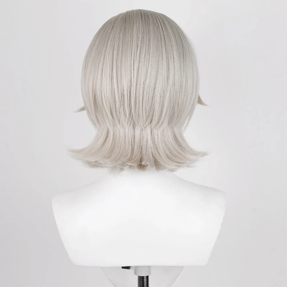 Genshin Impact Lyney Cosplay Wig Heat Resistant Synthetic Hair Halloween Party Carnival Props