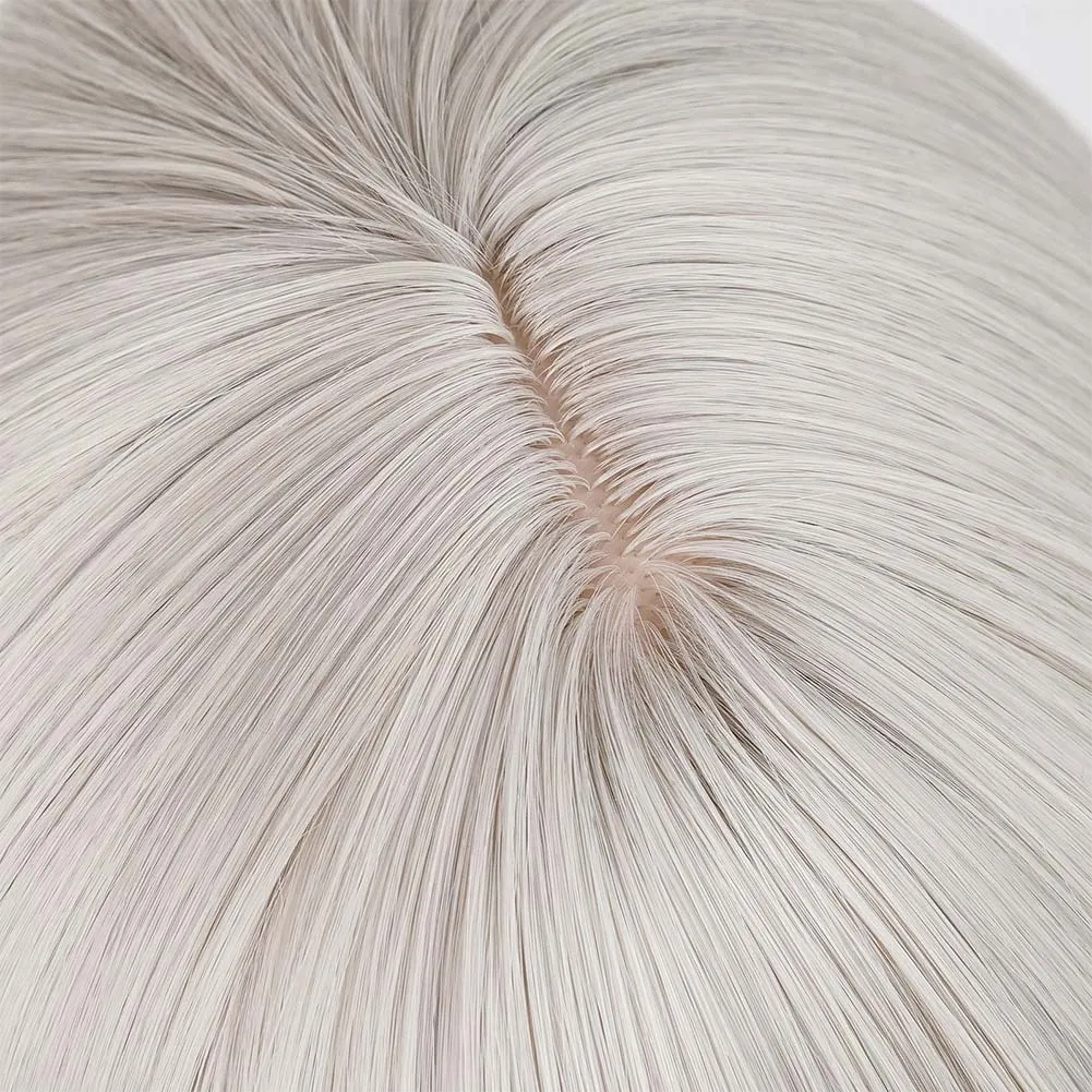 Genshin Impact Lyney Cosplay Wig Heat Resistant Synthetic Hair Halloween Party Carnival Props