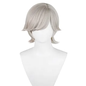Genshin Impact Lyney Cosplay Wig Heat Resistant Synthetic Hair Halloween Party Carnival Props