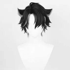 Genshin Impact Wriothesley Cosplay  Wig Heat Resistant Synthetic Hair Halloween Party Carnival Props
