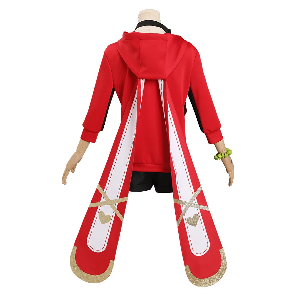 Genshin Impact X Pizzahut - Amber Cosplay Costume Outfits Halloween Carnival Suit
