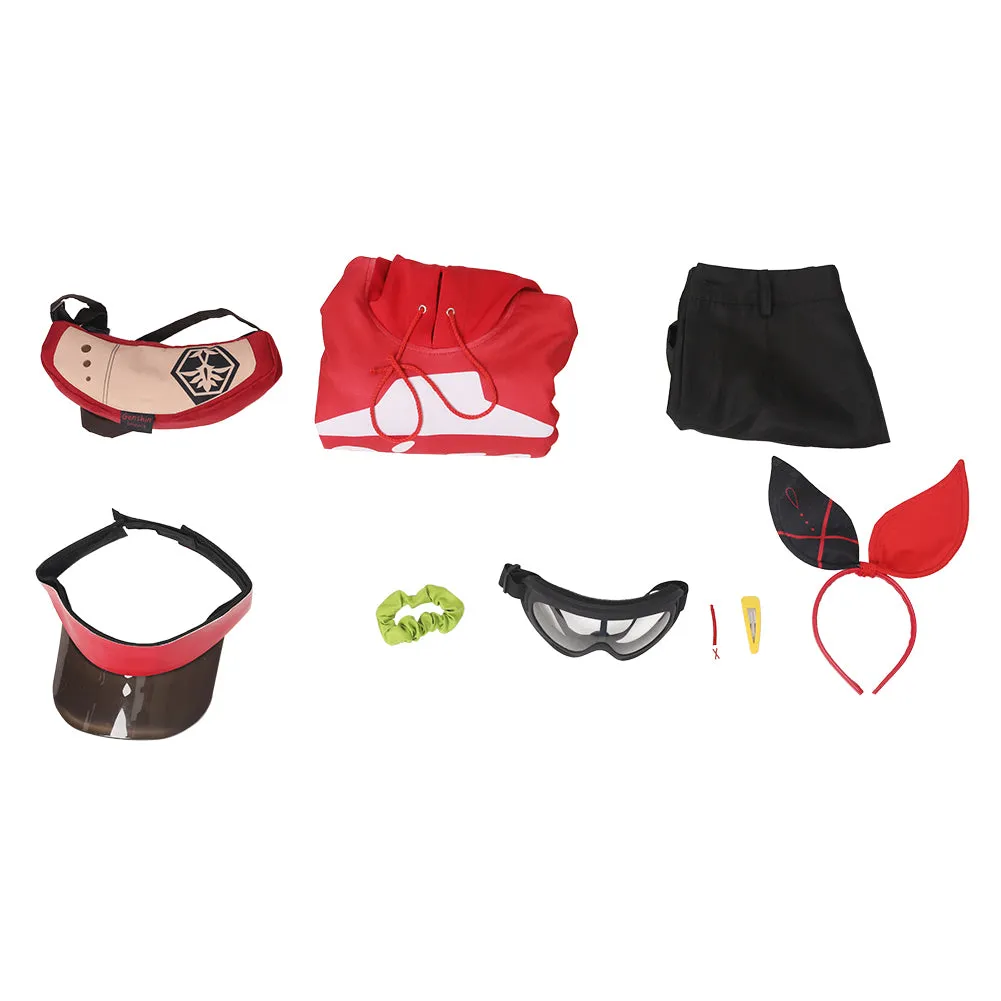 Genshin Impact X Pizzahut - Amber Cosplay Costume Outfits Halloween Carnival Suit