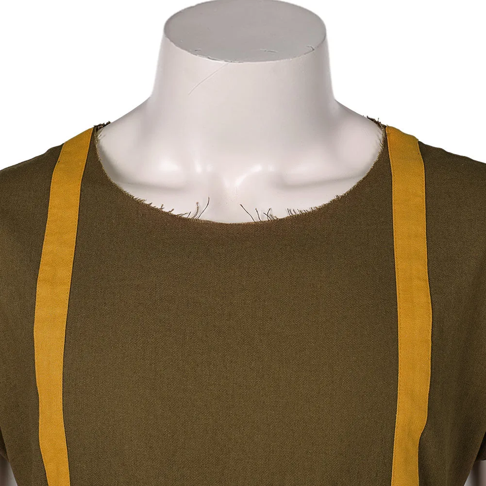 Gladiator 2024 Lucius Verus Yellow Brown Outfit Cosplay Costume Outfits Halloween Carnival Suit