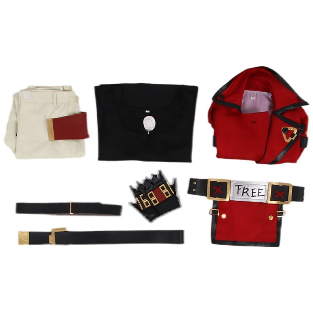 Guilty Gear Sol Badguy Cosplay Costume Outfits Halloween Carnival Party Suit