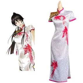 Hell's Paradise Jigoku Raku Sagiri Cosplay Costume Cheongsam Dress Halloween Carnival Party Disguise Suit