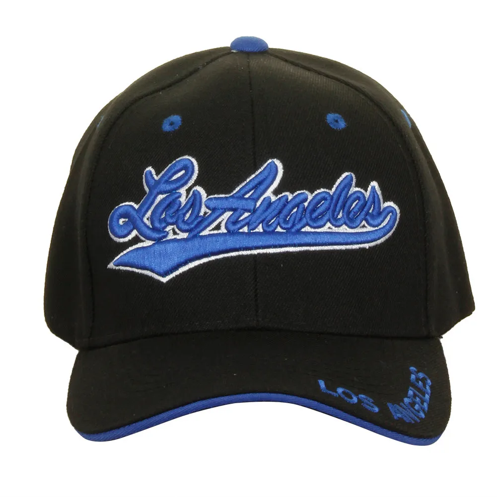 Heve Headwear Men's Embroidered Script City Name Baseball Cap Hat