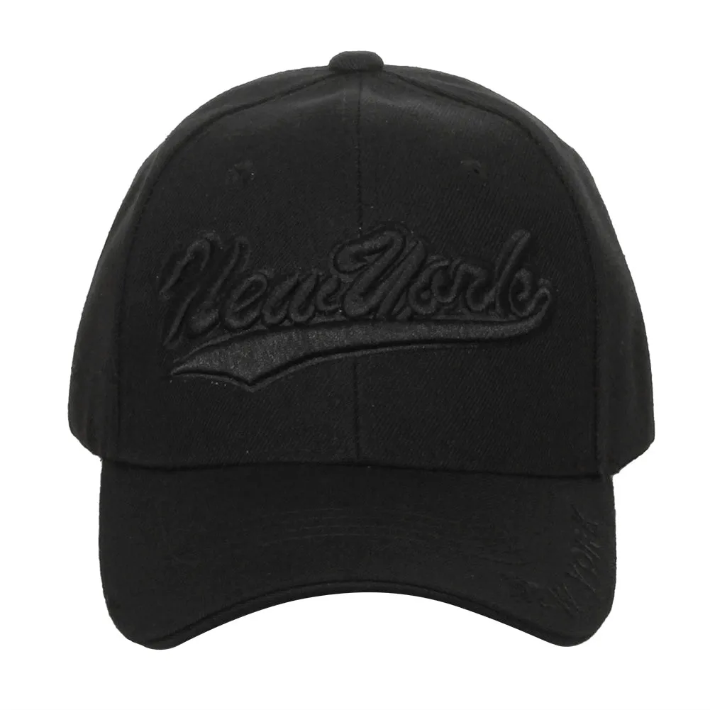 Heve Headwear Men's Embroidered Script City Name Baseball Cap Hat
