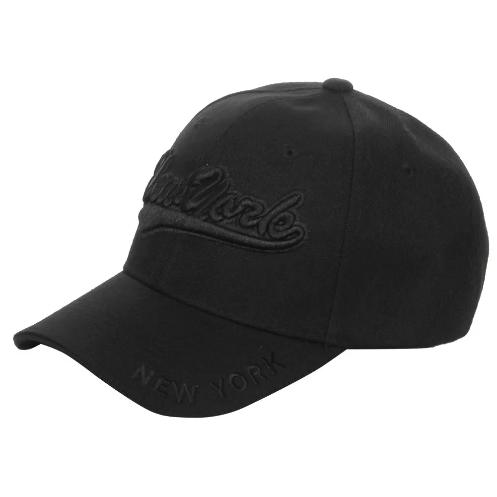 Heve Headwear Men's Embroidered Script City Name Baseball Cap Hat