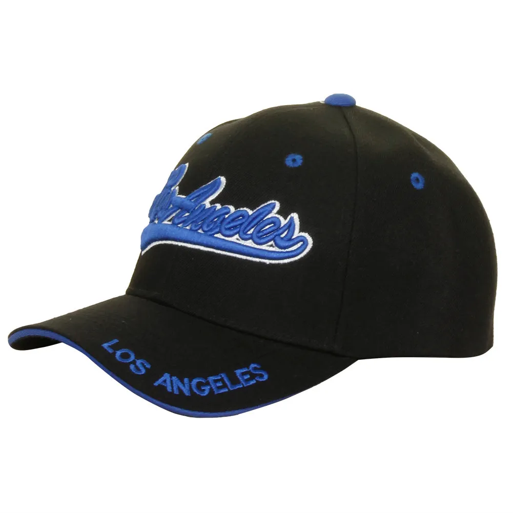 Heve Headwear Men's Embroidered Script City Name Baseball Cap Hat