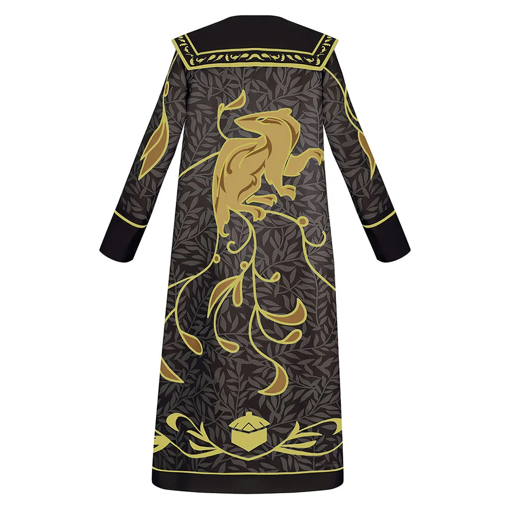 Hogwarts Legacy Hufflepuff Relic Uniform Robes Outfits Cosplay Costume Halloween Carnival Suit