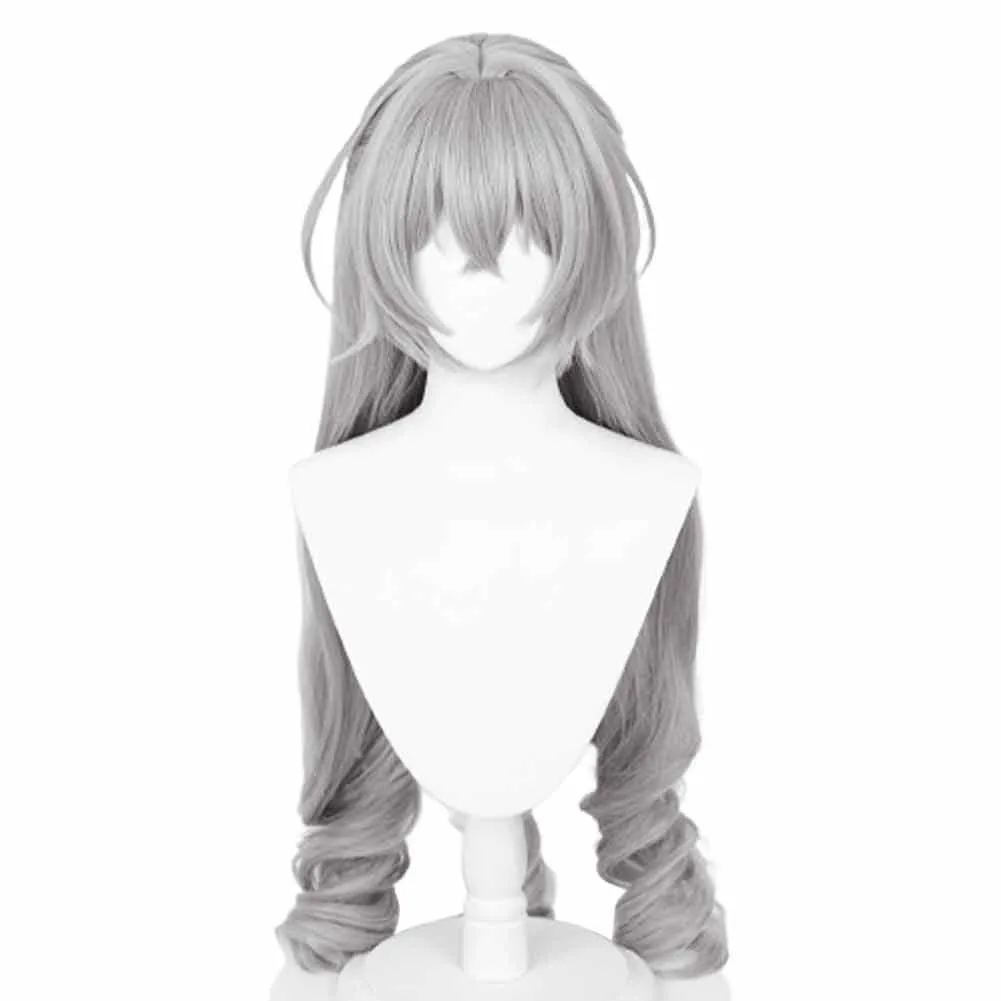 Honkai STAR RAIL Bronya Rand Cosplay Wig Heat Resistant Synthetic Hair Carnival Halloween Party Props