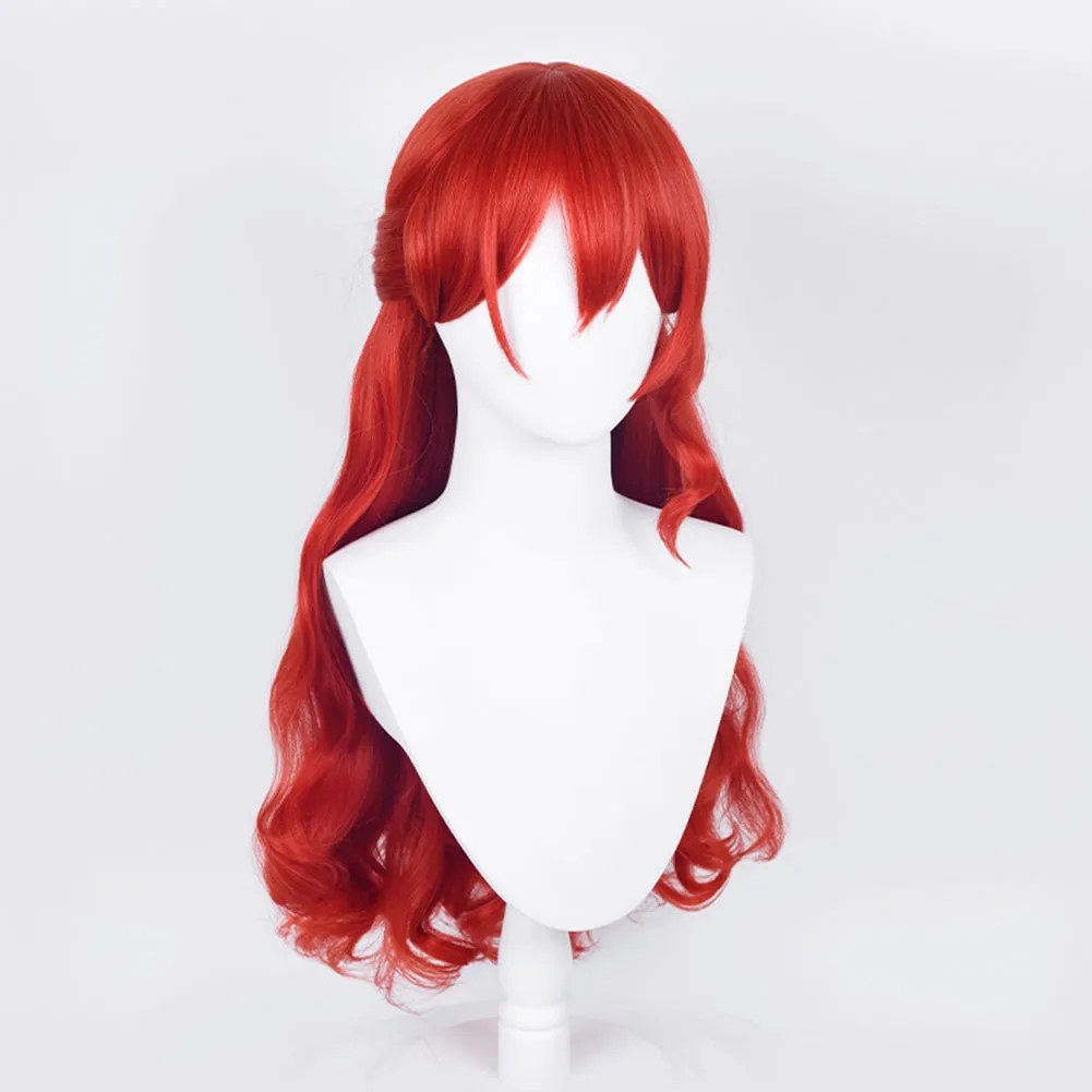 Honkai: Star Rail Himeko Cosplay Wig Heat Resistant Synthetic Hair Carnival Halloween Party Props