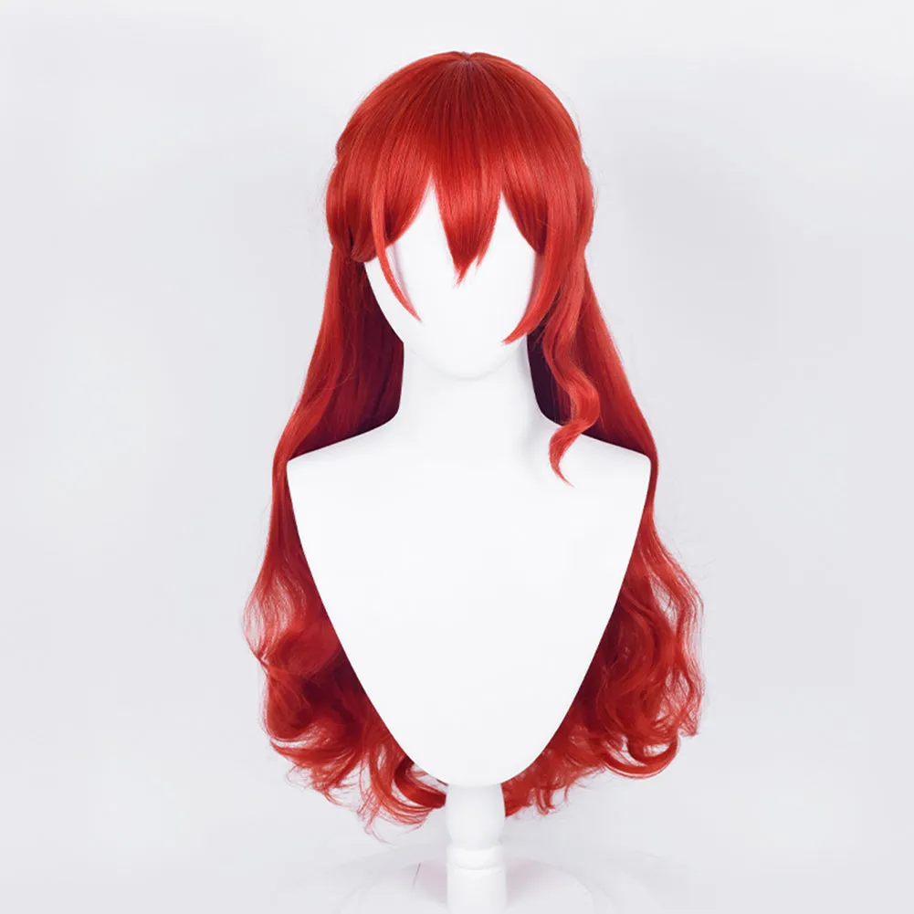 Honkai: Star Rail Himeko Cosplay Wig Heat Resistant Synthetic Hair Carnival Halloween Party Props