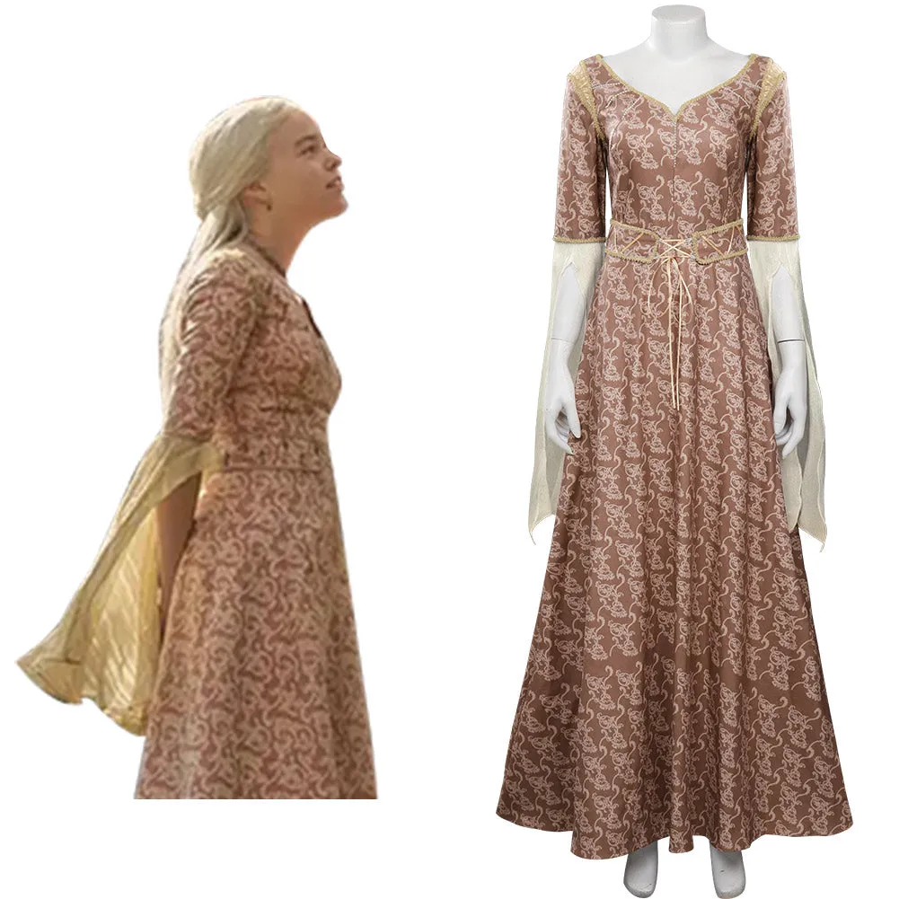 House of the Dragon Rhaenyra Targaryen Cosplay Costume Dress Outfits Halloween Carnival Suit