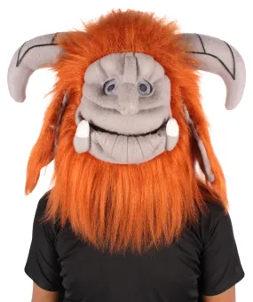 HPO Adult Unisex Brown and Red TV Movie Beast Mask| Perfect for Halloween and Cosplay| Flame-retardant Synthetic Material