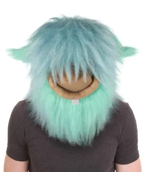 HPO Adult Unisex Little Monster Blue Mask| Perfect for Halloween| Flame-retardant Synthetic Fiber