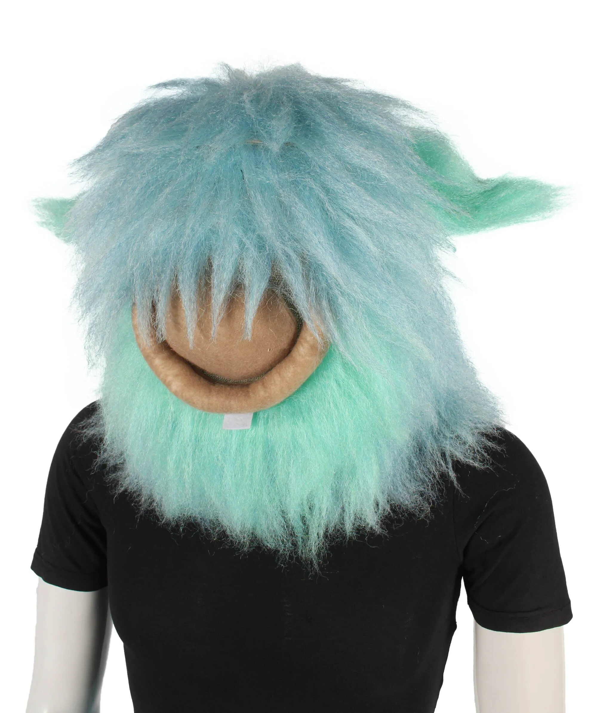 HPO Adult Unisex Little Monster Blue Mask| Perfect for Halloween| Flame-retardant Synthetic Fiber