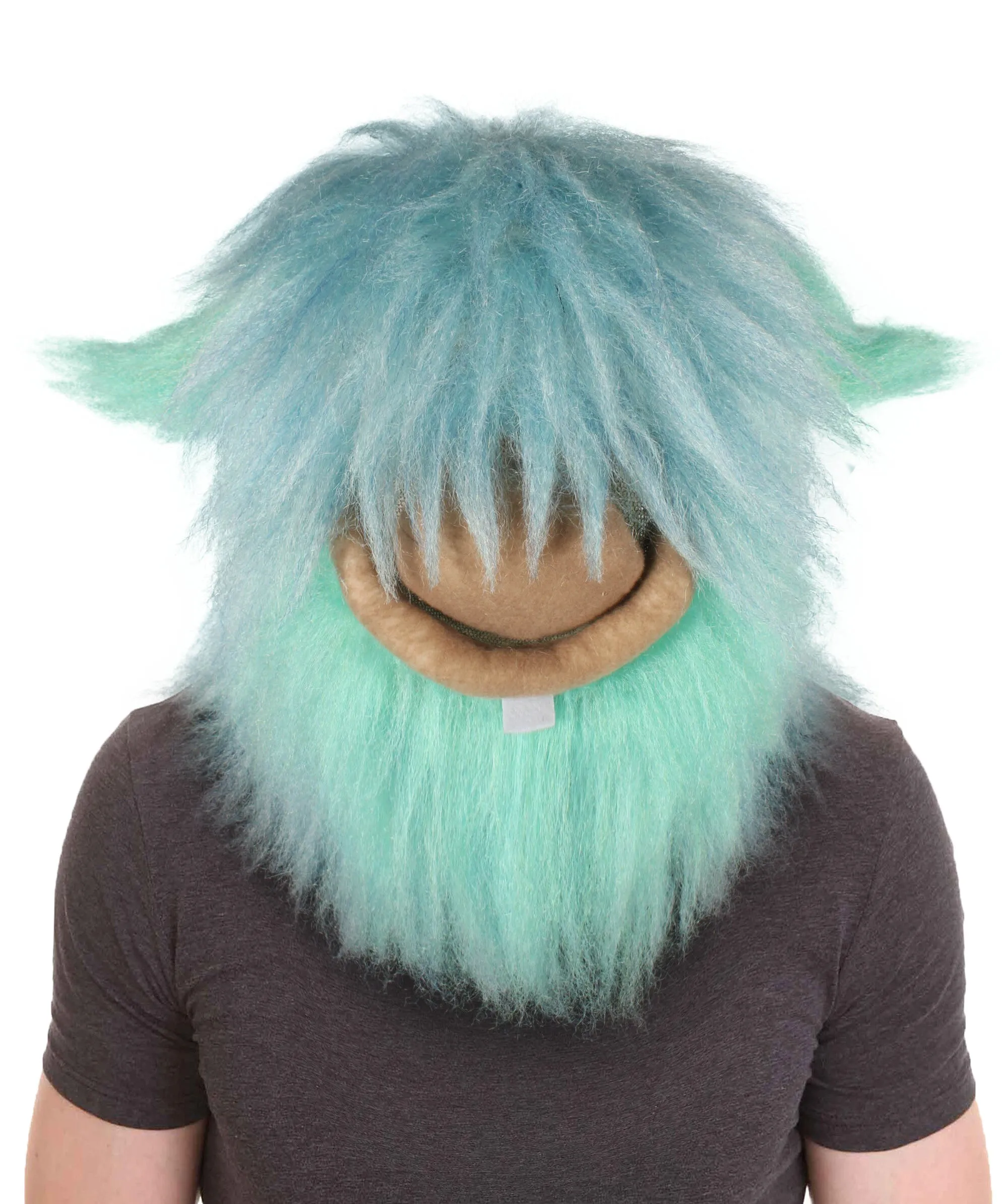 HPO Adult Unisex Little Monster Blue Mask| Perfect for Halloween| Flame-retardant Synthetic Fiber