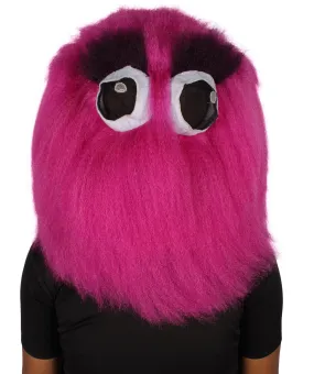 HPO Adult Unisex Purple Monster Mask, Perfect for Halloween and Cosplay, Flame-retardant Synthetic Fiber