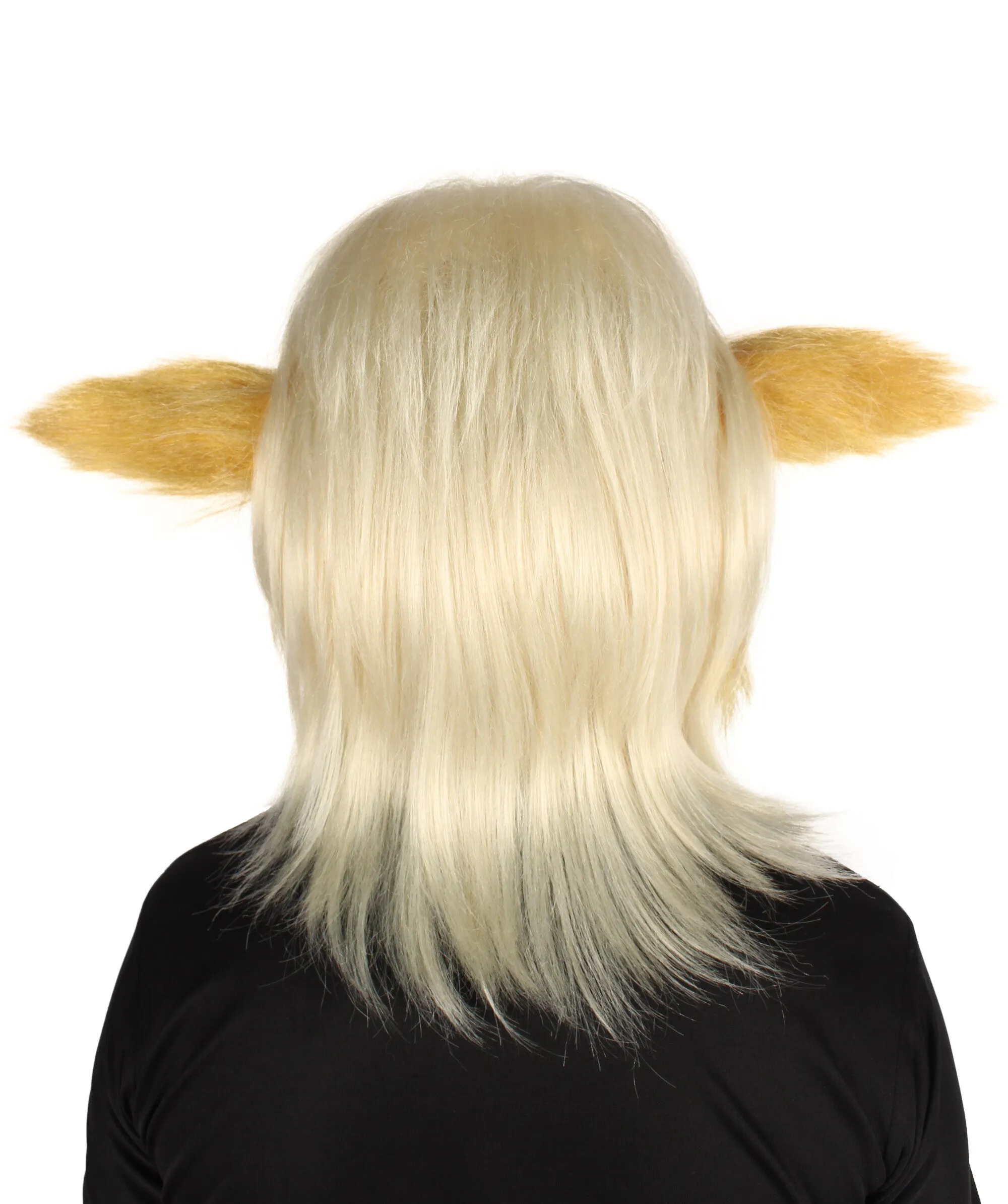 HPO Adult Unisex Unicorn Demon Blonde Doggy Mask| Perfect for Halloween| Flame-retardant Synthetic Fiber