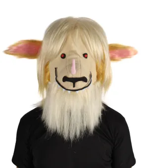 HPO Adult Unisex Unicorn Demon Blonde Doggy Mask| Perfect for Halloween| Flame-retardant Synthetic Fiber