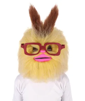 HPO Adult Unisex Yellow Furby Doll Mask| Perfect for Halloween| Flame-retardant Synthetic Fiber