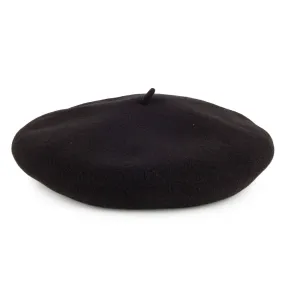Héritage par Laulhère 10 Inch Merino Wool Basque Beret - Black