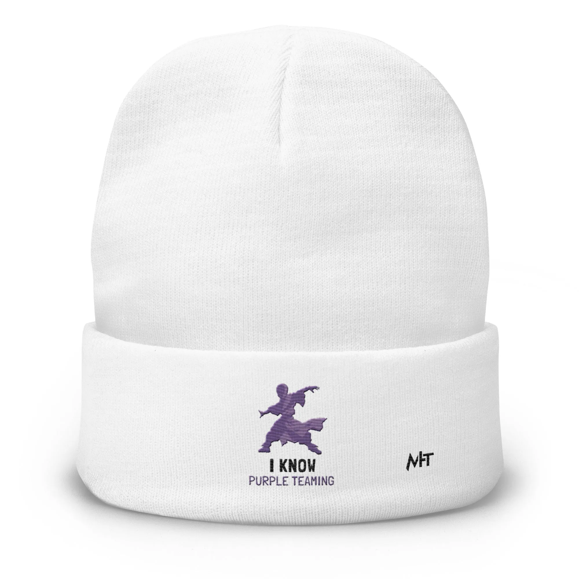 I Know Purple Teaming - Embroidered Beanie
