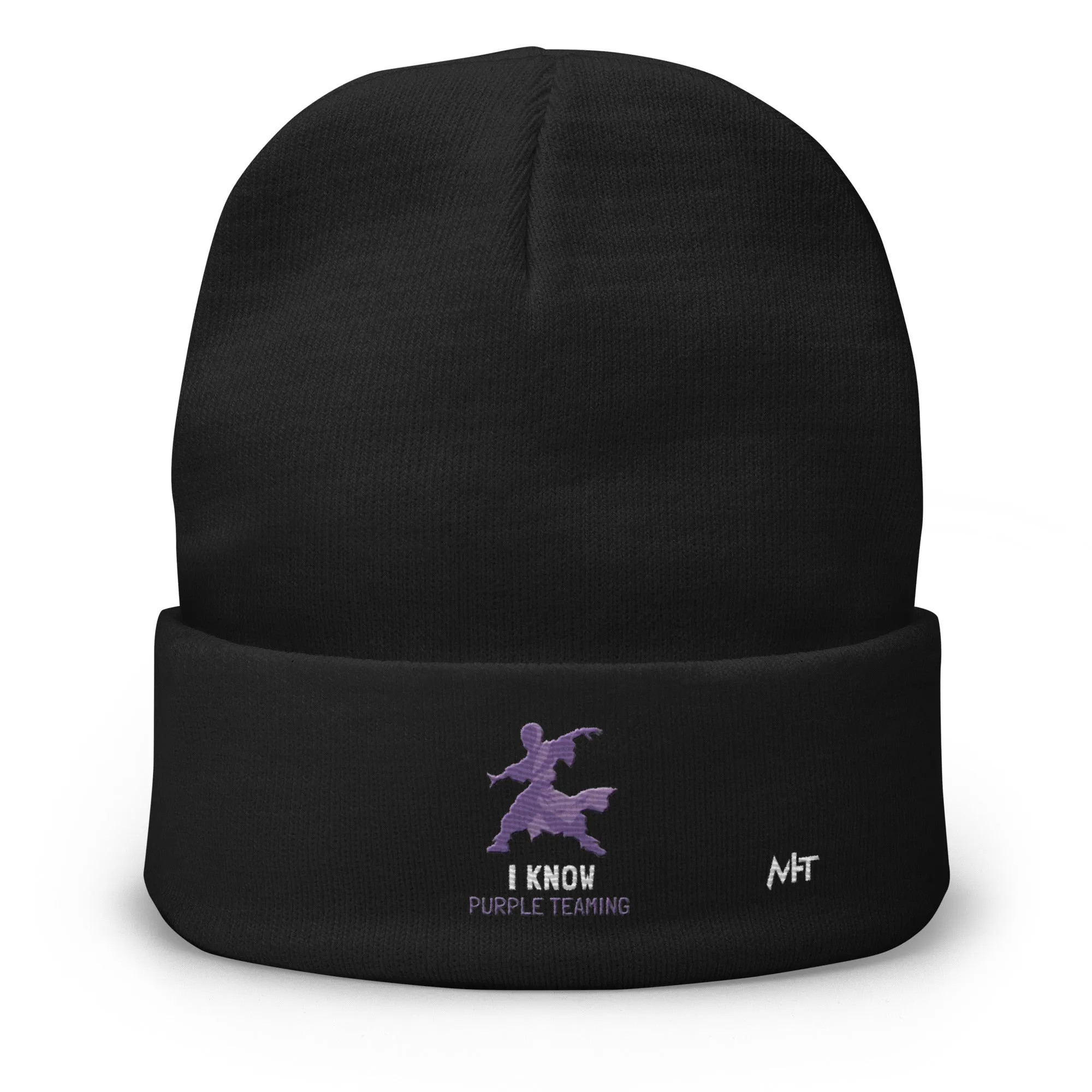 I Know Purple Teaming - Embroidered Beanie
