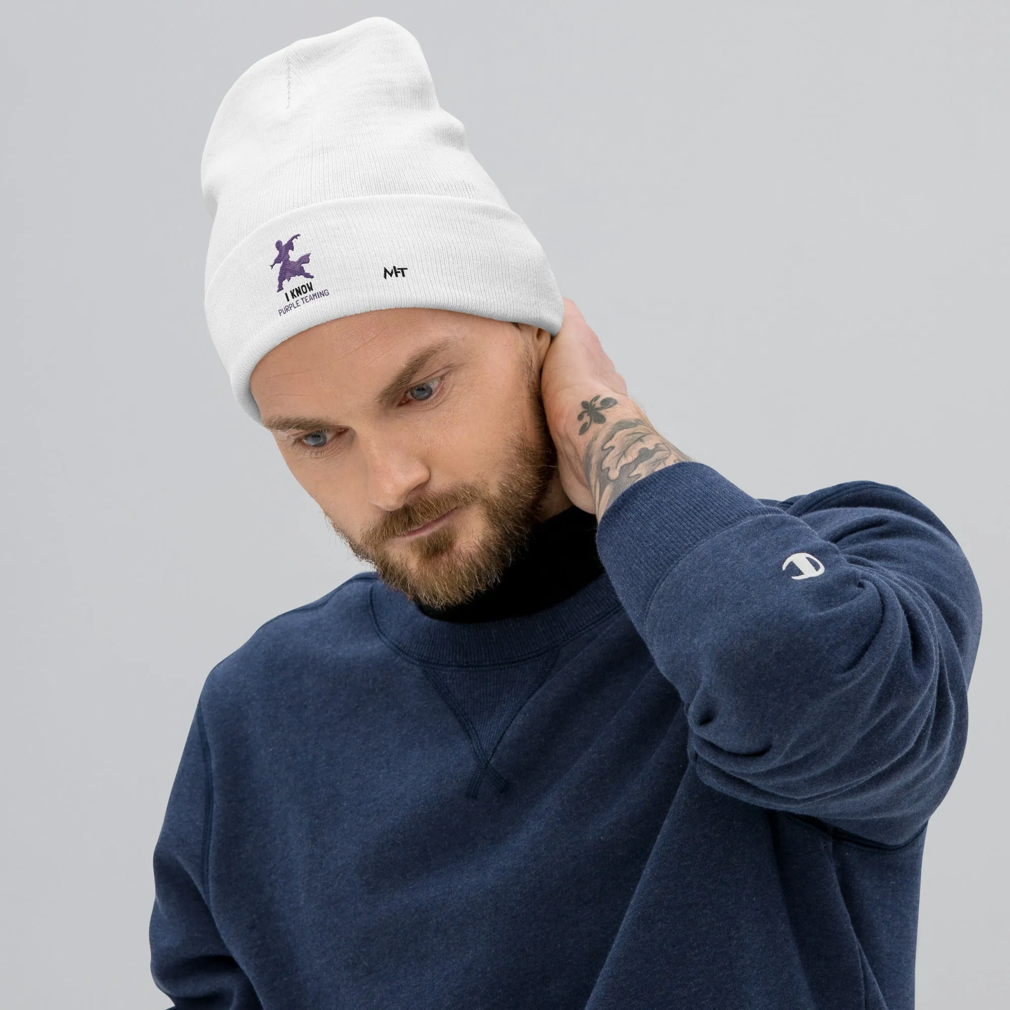 I Know Purple Teaming - Embroidered Beanie