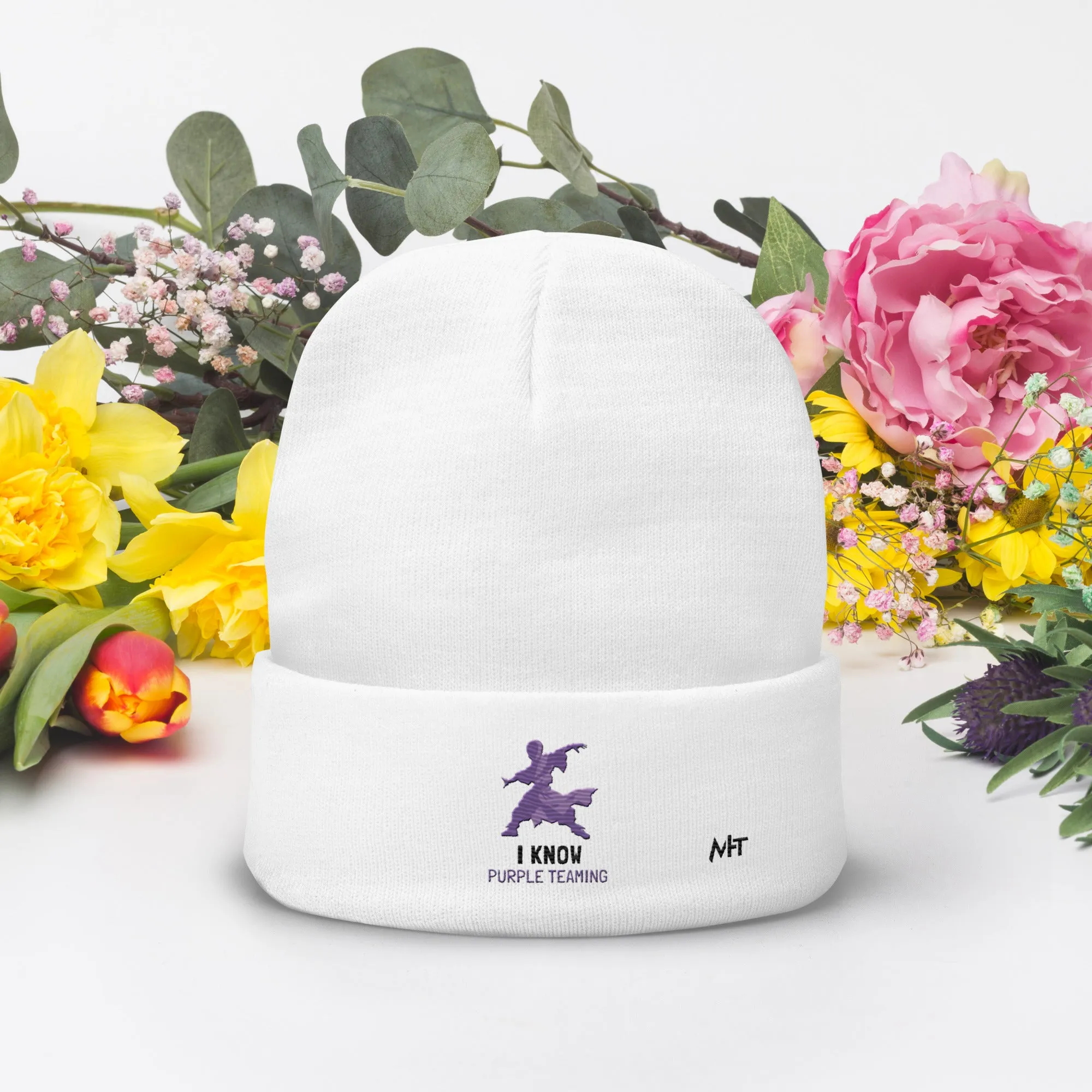 I Know Purple Teaming - Embroidered Beanie