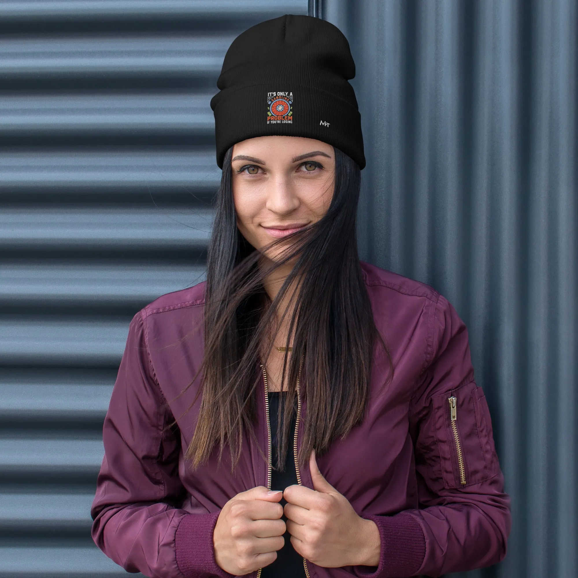 It's only a Gambling Problem, if I am losing V1 - Embroidered Beanie