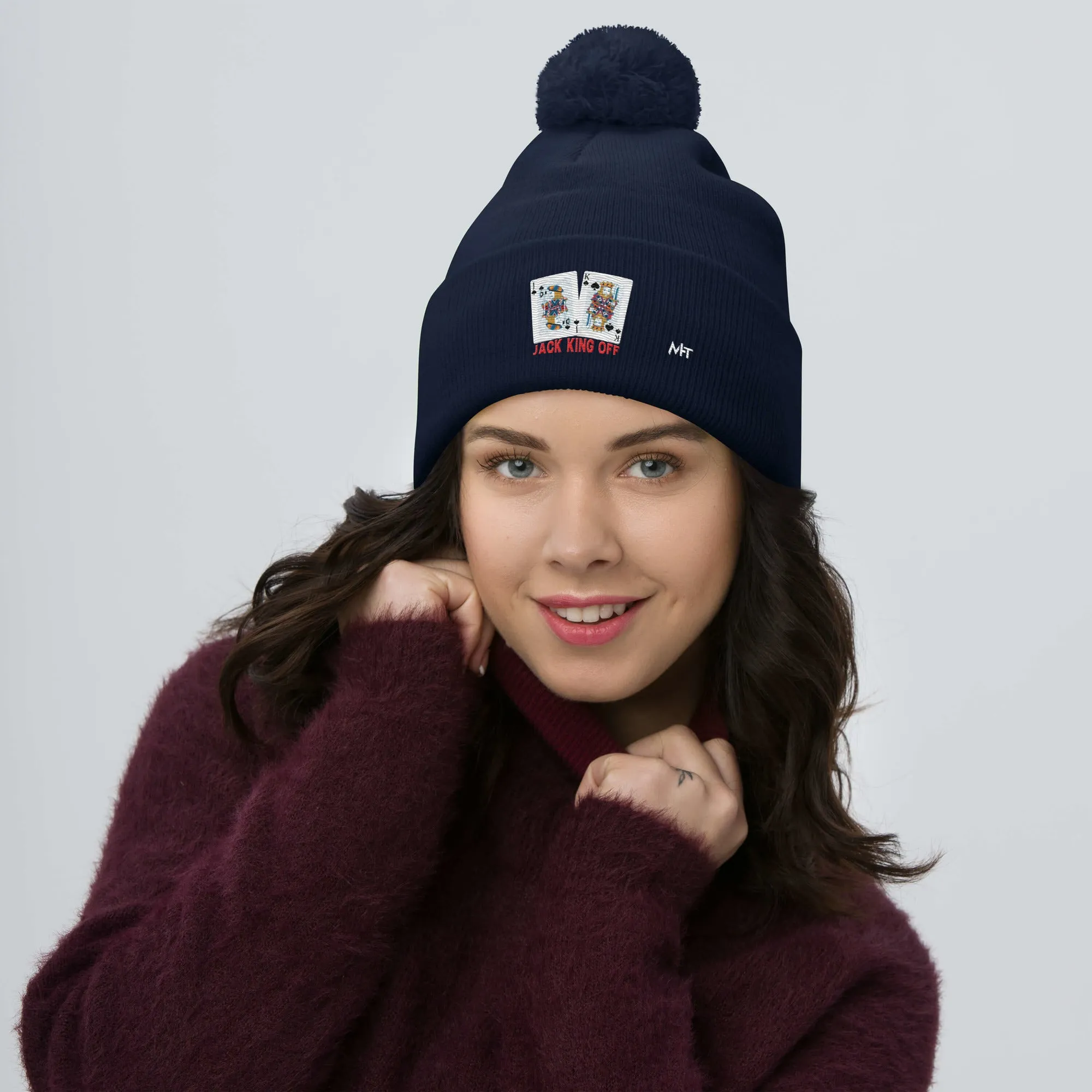 Jack King Off - Pom-Pom Beanie