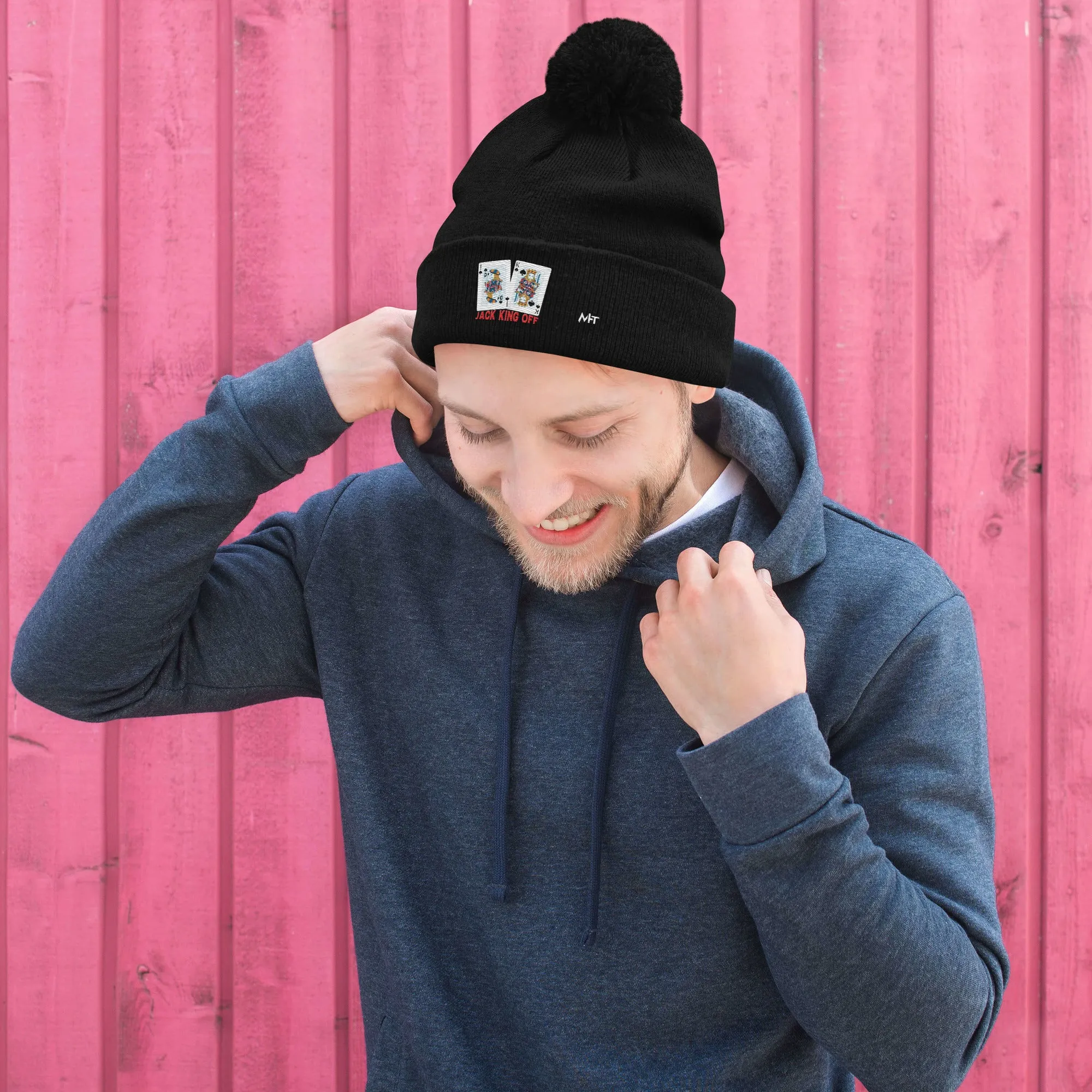 Jack King Off - Pom-Pom Beanie