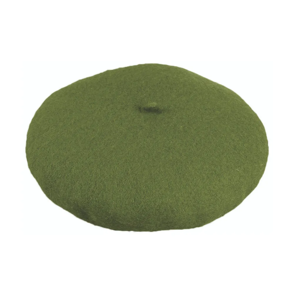 Jeanne Simmons Accessories Wool Avocado Beret (Women's)