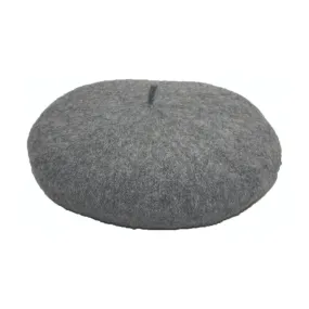 Jeanne Simmons Accessories Wool Light Grey Beret (Women's)