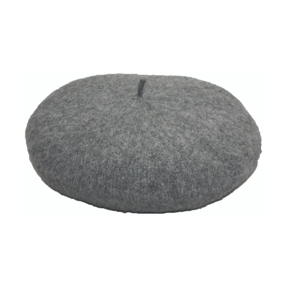 Jeanne Simmons Accessories Wool Light Grey Beret (Women's)