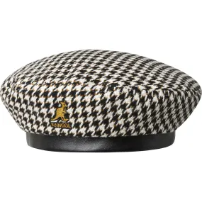 Kangol Tooth Grid Beret Houndstooth Patterned