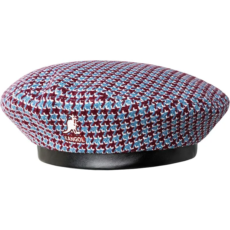 Kangol Tooth Grid Beret Houndstooth Patterned