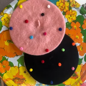 Kids Pom Pom Beret