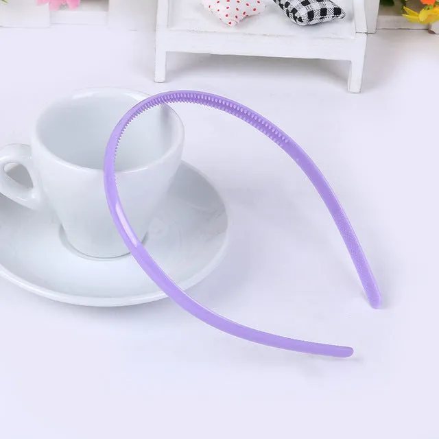 Korean Version Of The Popular Cute Children Diy Plastic WithTeeth Candy Color Head Hoop Headdress Headband Hair OrnamentsC001