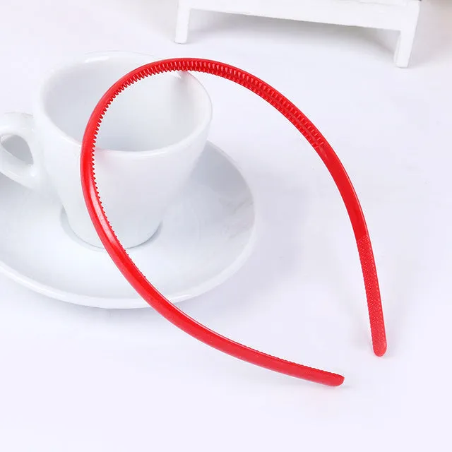 Korean Version Of The Popular Cute Children Diy Plastic WithTeeth Candy Color Head Hoop Headdress Headband Hair OrnamentsC001