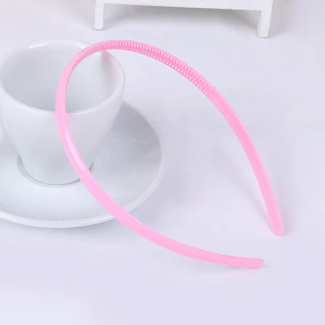 Korean Version Of The Popular Cute Children Diy Plastic WithTeeth Candy Color Head Hoop Headdress Headband Hair OrnamentsC001