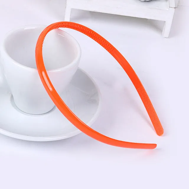 Korean Version Of The Popular Cute Children Diy Plastic WithTeeth Candy Color Head Hoop Headdress Headband Hair OrnamentsC001