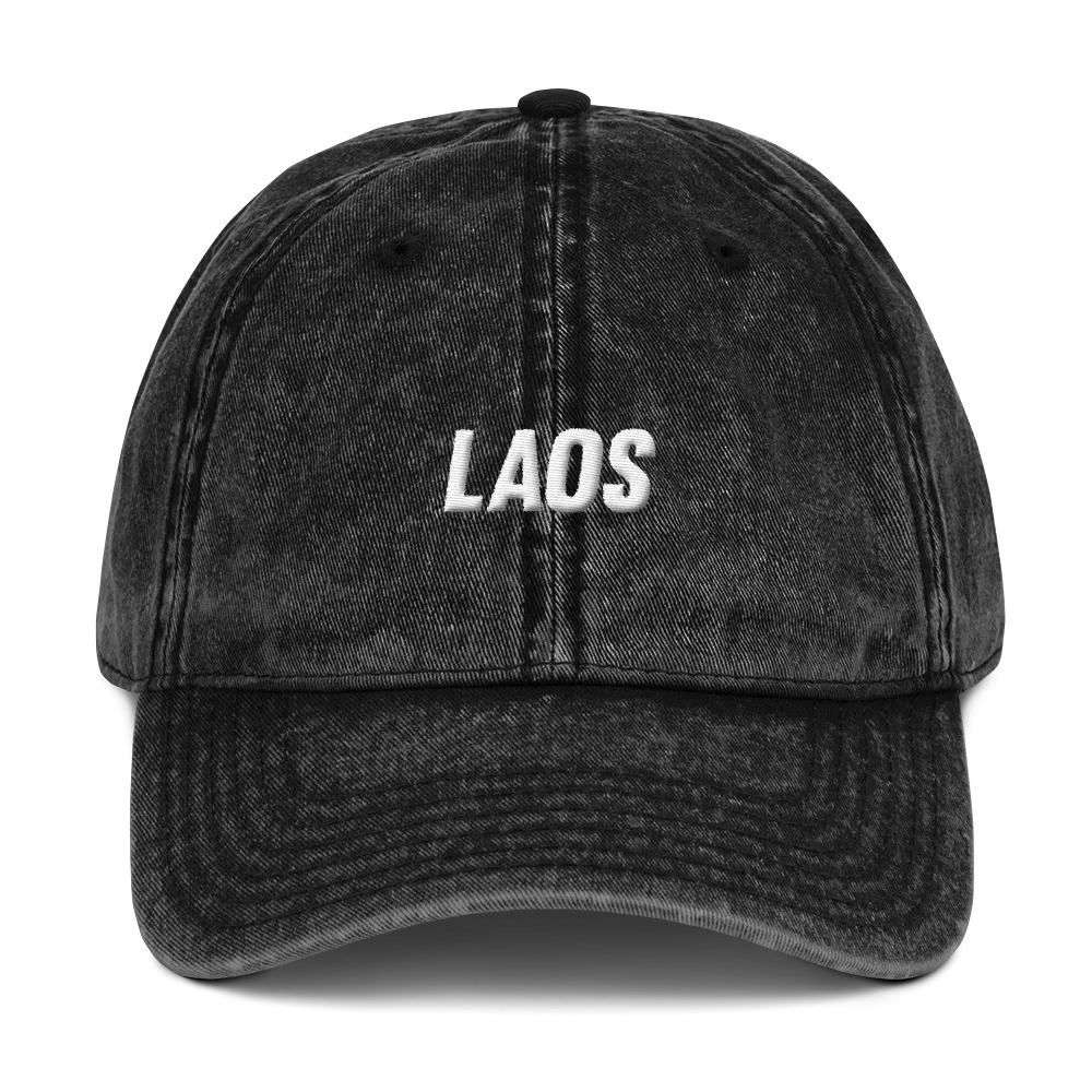 Laos OG Logo Vintage Cotton Twill Cap