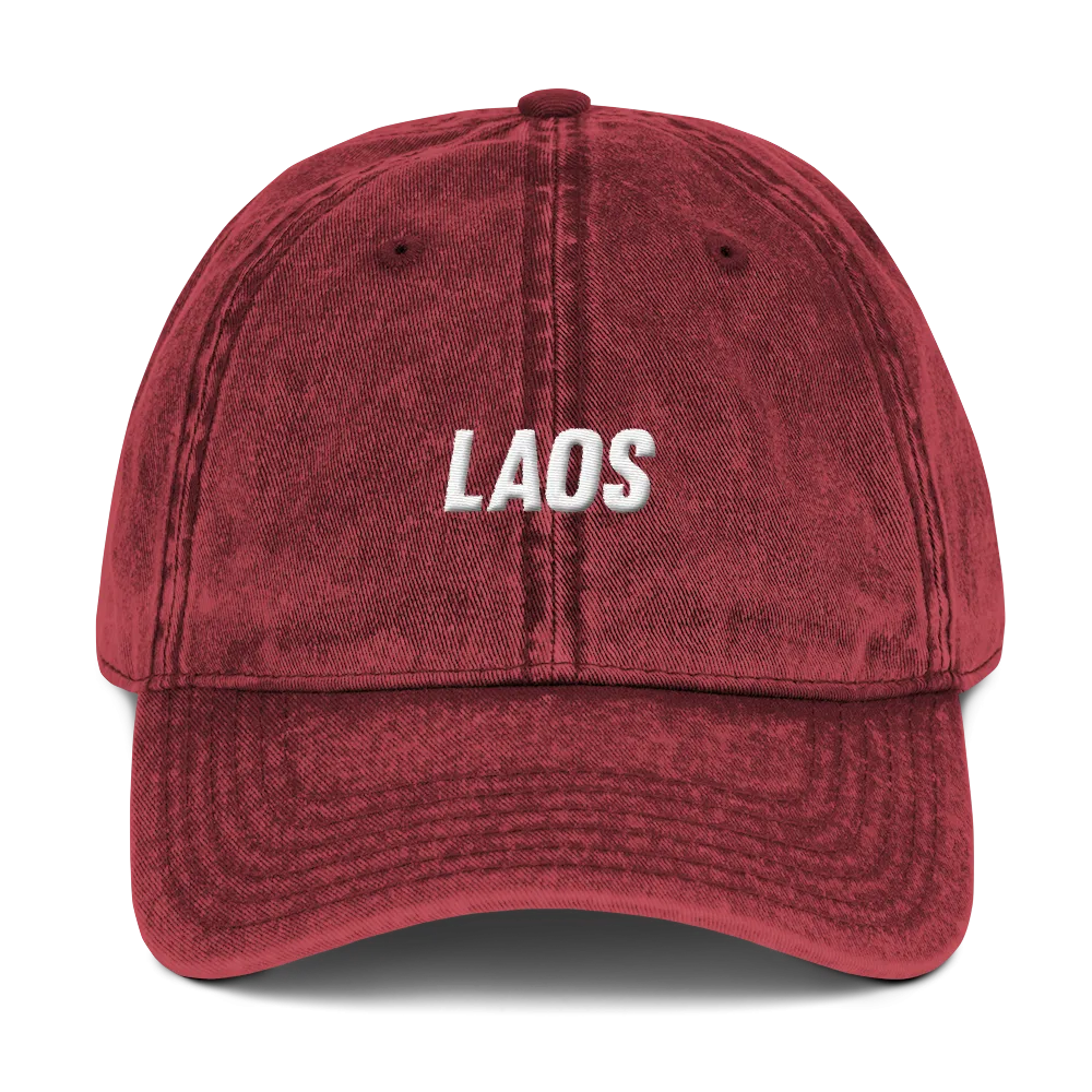 Laos OG Logo Vintage Cotton Twill Cap